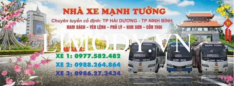 5 Nhà xe Ninh Bình Hải Dương đi Kim Sơn Nho Quan limousine