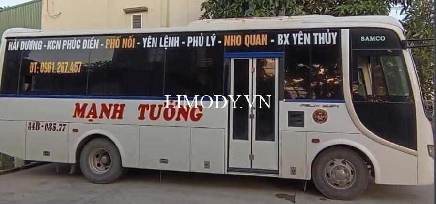 12 Nhà xe Ninh Bình Hưng Yên đi Nho Quan Kim Sơn giá vé 100k