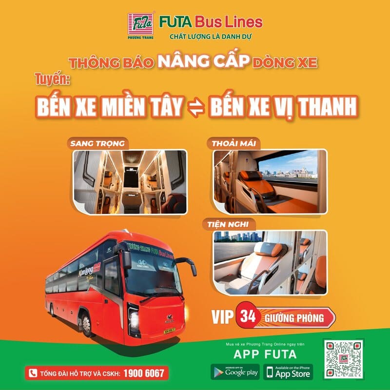 Top 7 Nhà xe từ bến xe Miền Tây đi Hậu Giang Vị Thanh
