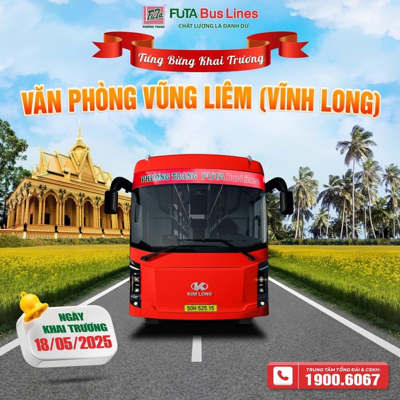 8 Nhà xe từ bến xe Miền Tây đi Vũng Liêm Vĩnh Long