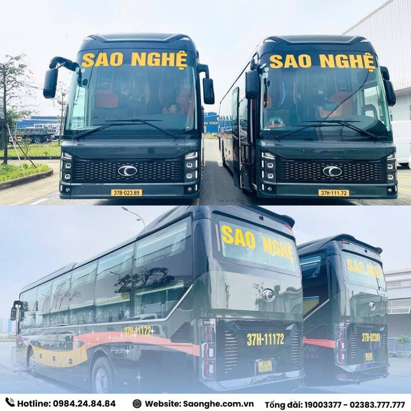 7 Nhà xe Mỹ Đình Cửa Lò đặt vé xe khách limousine giường nằm