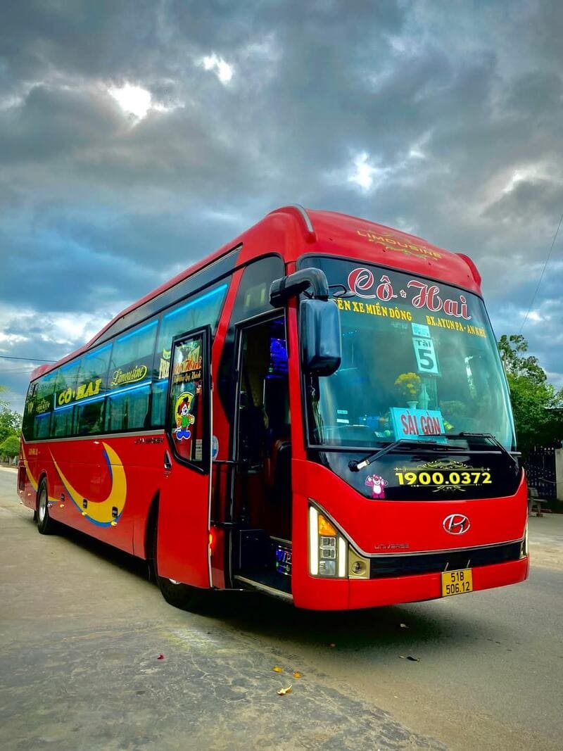 Nhà xe Cô Hai Gia Lai đi TPHCM Vũng Tàu Đồng Nai Nhơn Trạch