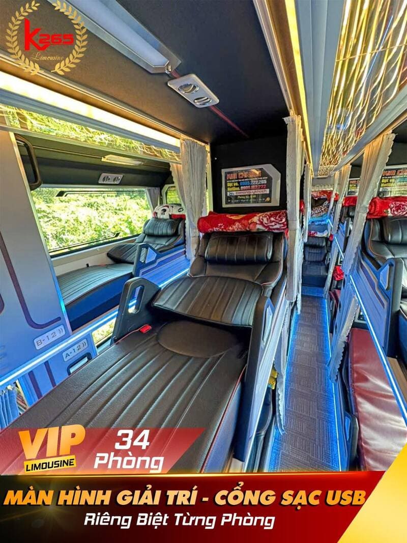 52 Nhà xe Quảng Bình Hà Nội đi Đồng Hới limousine giường nằm
