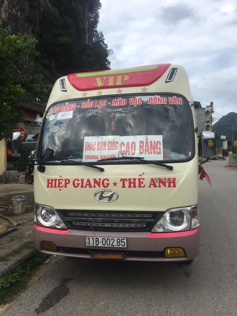4 Nhà xe khách Hà Giang Cao Bằng xe Mèo Vạc đi Cao Bằng
