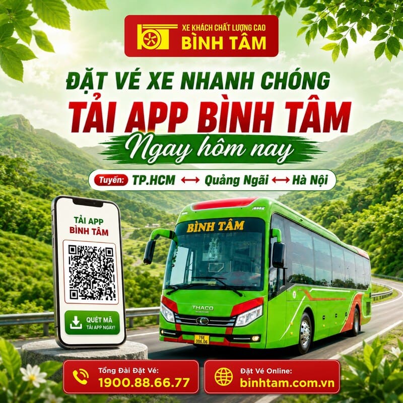 Top 5 Nhà xe khách từ bến xe Miền Tây đi Quảng Ngãi