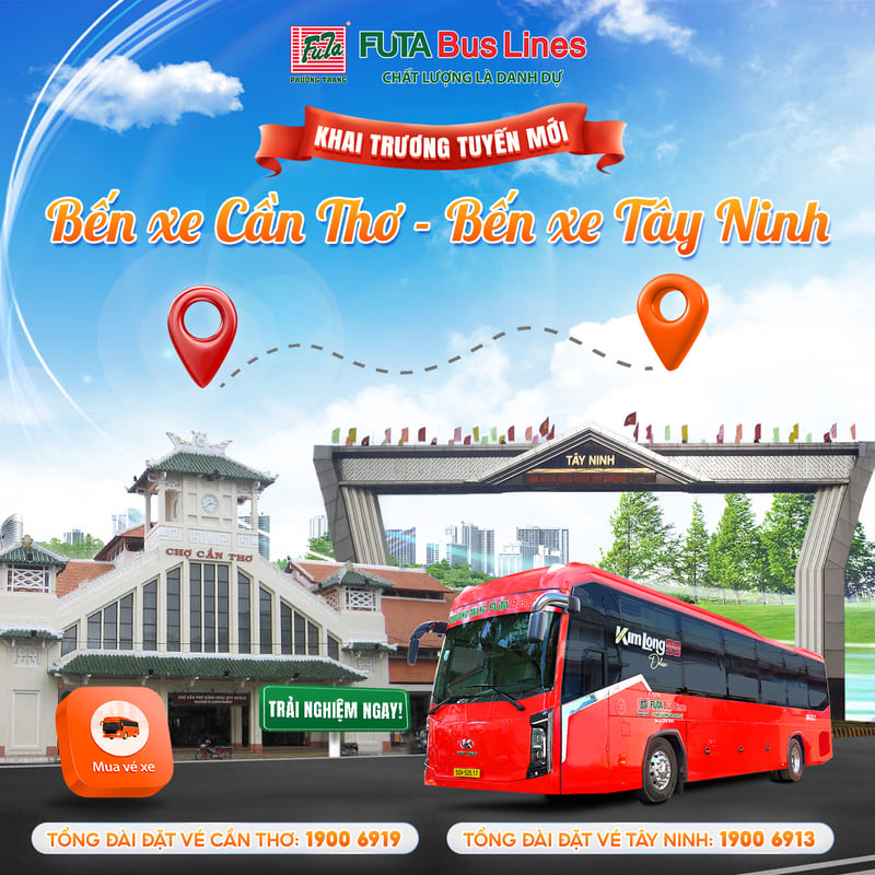 5 Nhà xe Tây Ninh Cần Thơ Ô Môn xe khách Tân Châu đi Cần Thơ