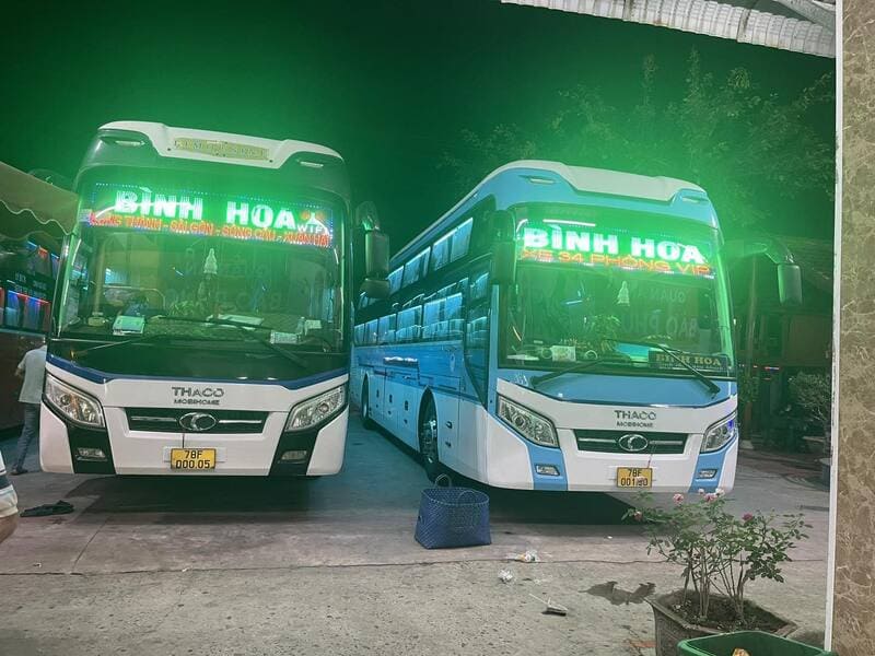 Nhà xe Bình Hoa: Số điện thoại, giá vé và lộ trình di chuyển