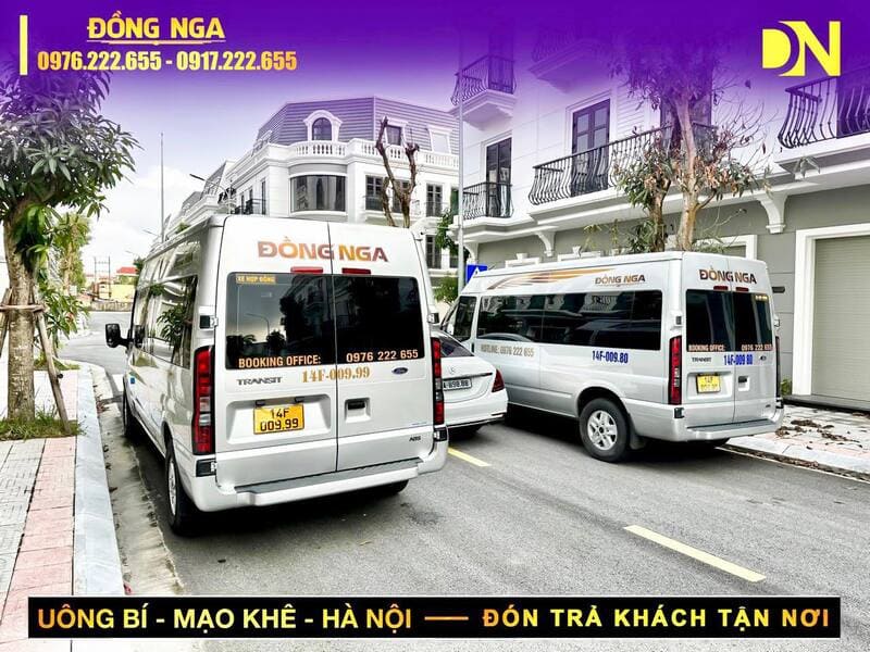 Nhà xe Đồng Nga Vàng Danh Uông Bí Mạo Khê đi Hà Nội