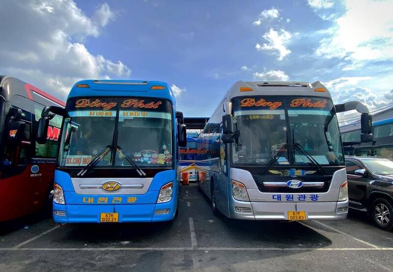 Nhà xe Đồng Phát Chợ Mới Mỹ Luông An Giang đi Sài Gòn