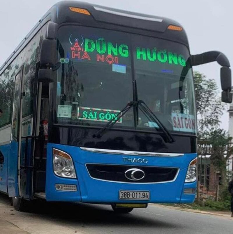 Nhà xe Dũng Hương tuyến Hà Tĩnh đi Hà Nội Sài Gòn TPHCM