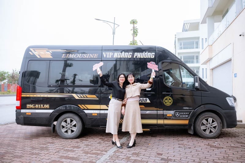 Nhà xe Hoàng Phương Limousine Hải Phòng Hà Nội SB Nội Bài