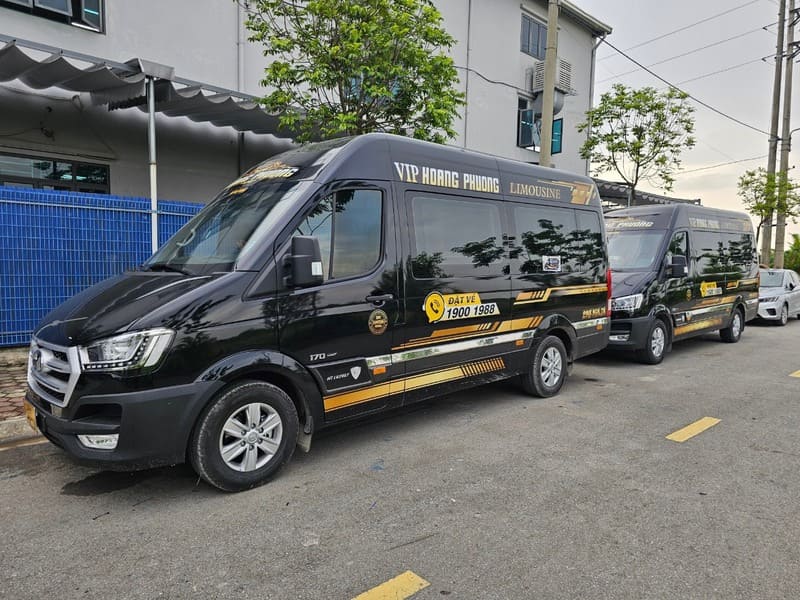 Nhà xe Hoàng Phương Limousine Hải Phòng Hà Nội SB Nội Bài