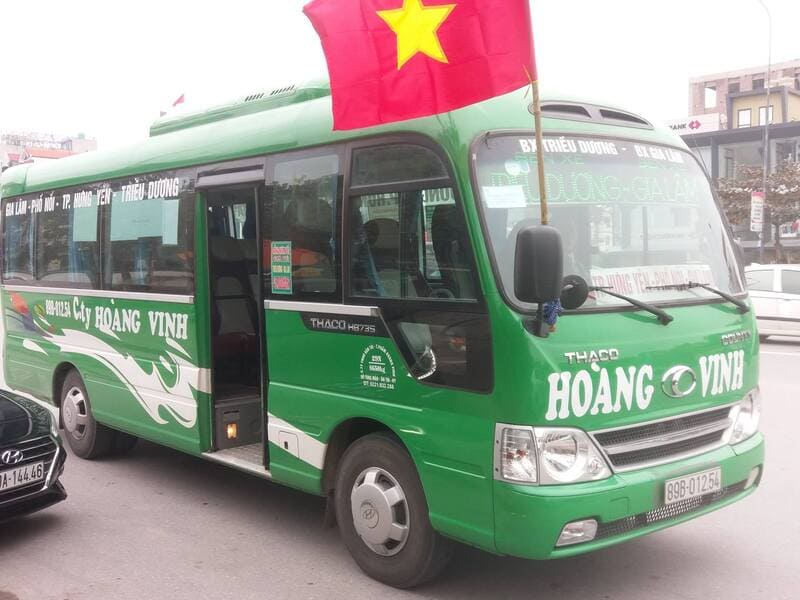 Nhà xe Hoàng Vinh Hưng Yên Triều Dương La Tiến Gia Lâm