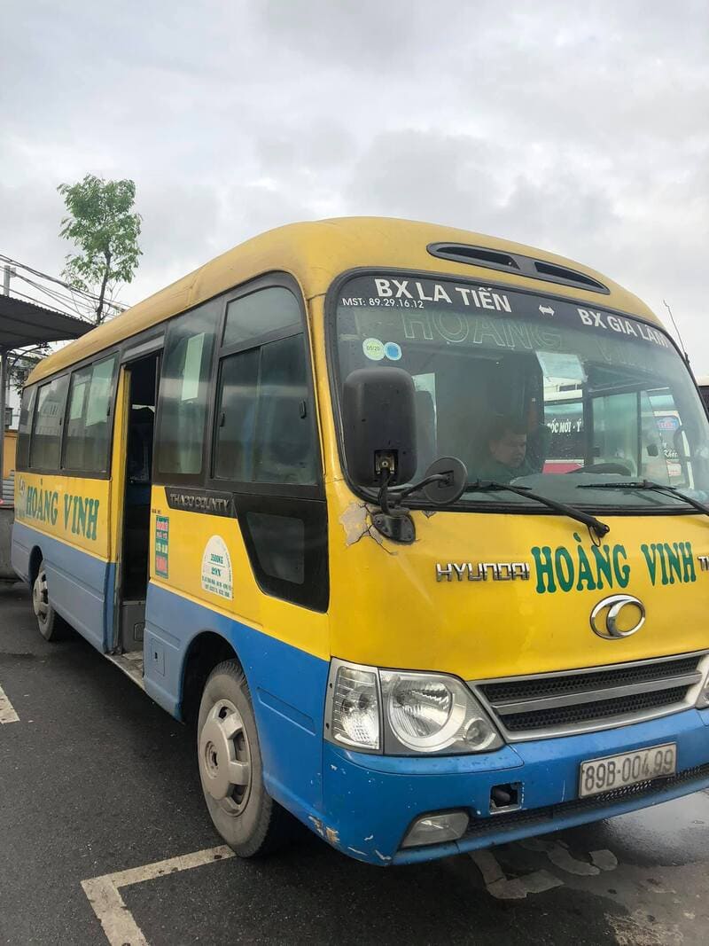 Nhà xe Hoàng Vinh Hưng Yên Triều Dương La Tiến Gia Lâm
