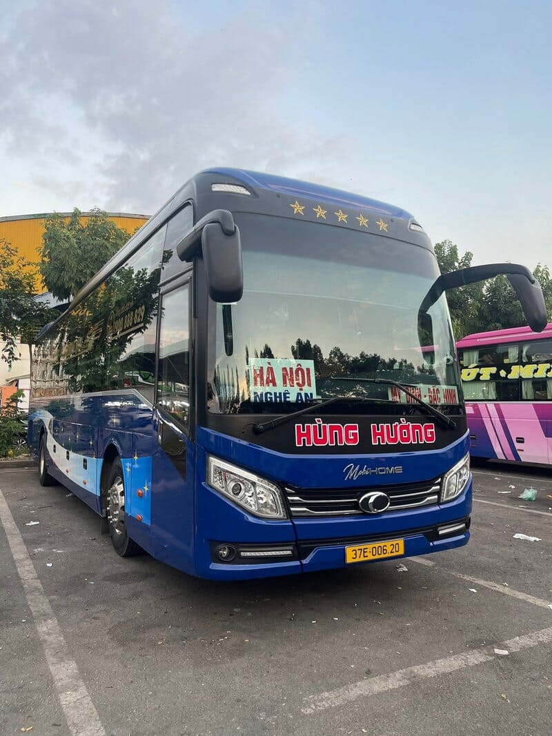 Nhà xe Hùng Cường Yên Thành Nghệ An đi Đà Nẵng Bình Dương