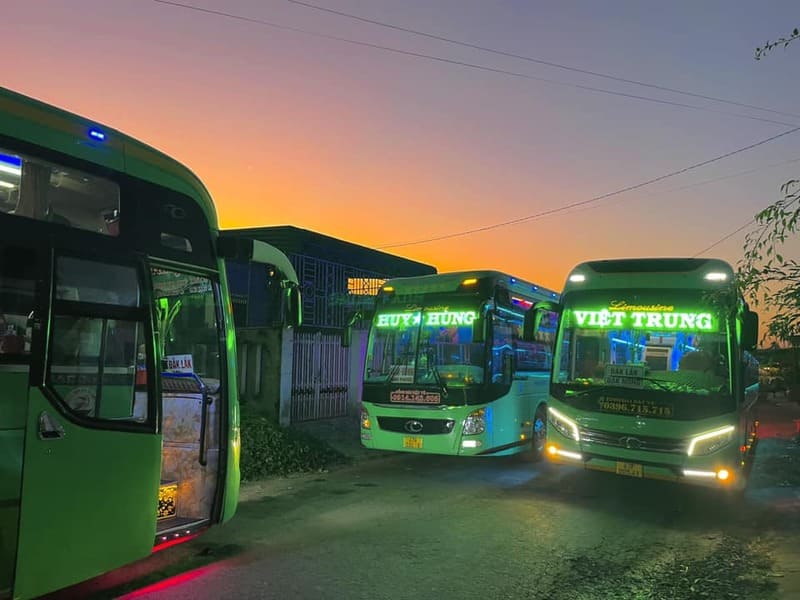 Nhà xe Huy Hùng Việt Trung tuyến từ Đắk Lắk đi Hà Tĩnh Nghệ An