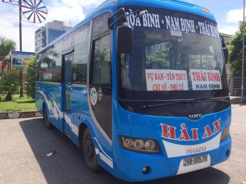 Nhà xe khách Hải An Hòa Bình từ Lạc Sơn đi Mỹ Đình Đà Nẵng