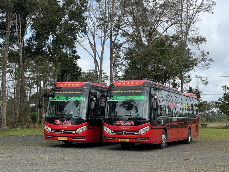 Nhà xe Kim Anh Kon Tum Gia Lai Đắk Lắk Nha Trang Ninh Thuận