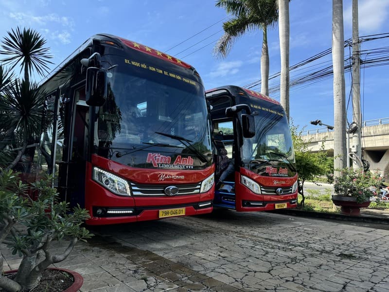 Nhà xe Kim Anh Kon Tum Gia Lai Đắk Lắk Nha Trang Ninh Thuận