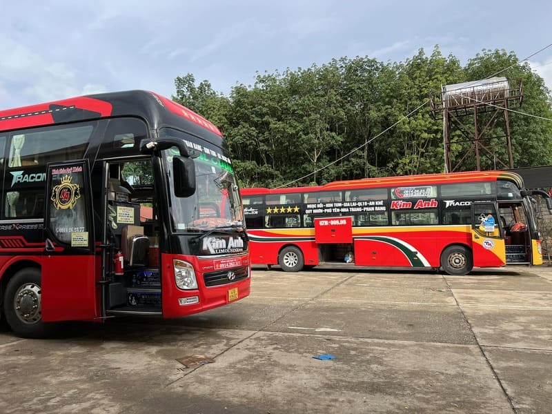Nhà xe Kim Anh Kon Tum Gia Lai Đắk Lắk Nha Trang Ninh Thuận