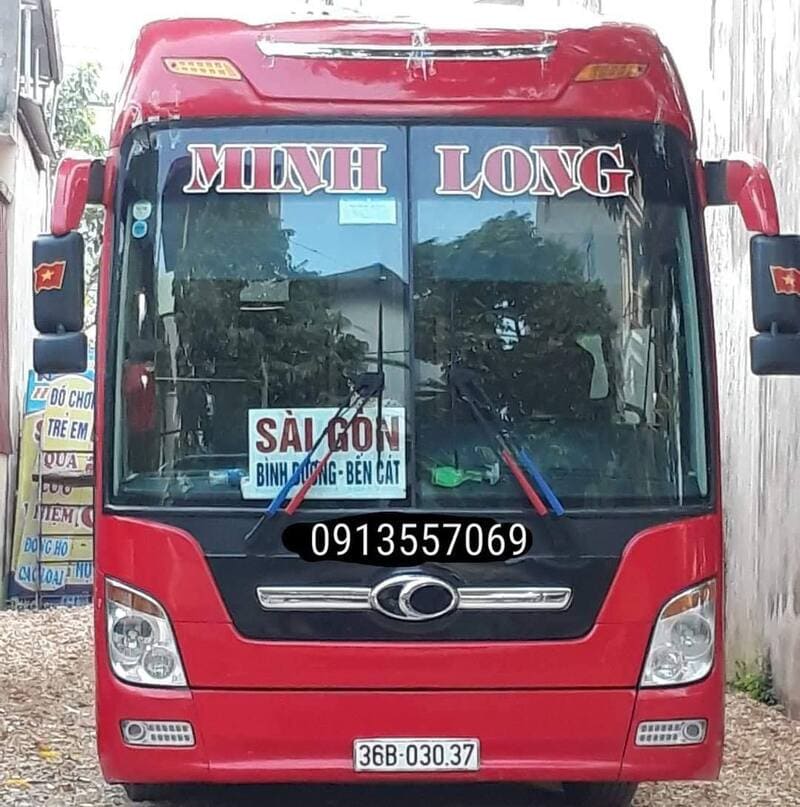 Nhà xe Minh Long Thanh Hóa Sài Gòn đi Bình Dương Bàu Bàng