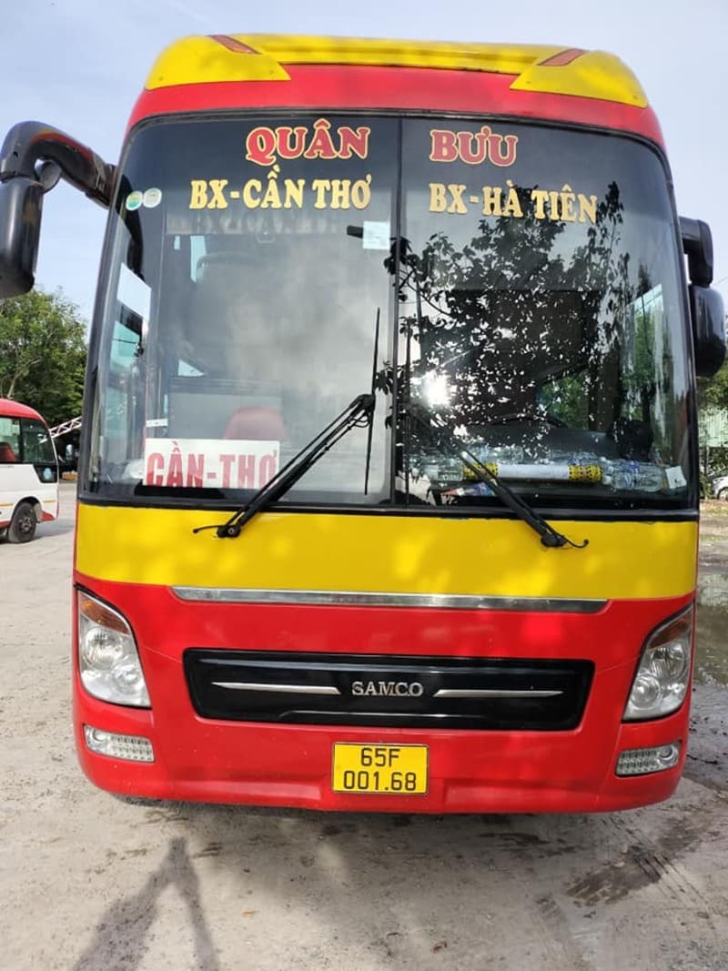 Nhà xe Quân Bưu Cần Thơ Hà Tiên: Số điện thoại, lịch di chuyển
