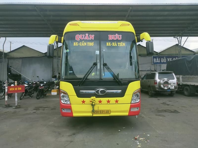 Nhà xe Quân Bưu Cần Thơ Hà Tiên: Số điện thoại, lịch di chuyển