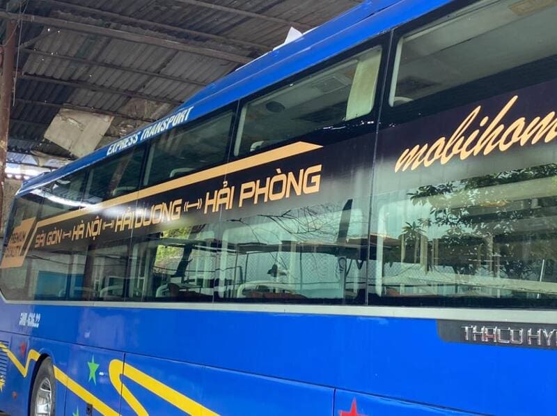 Nhà xe Tân Hoàng Khoa Sài Gòn đi Hà Nội Hải Dương Hải Phòng
