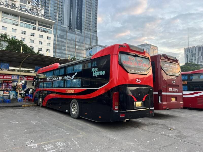 Nhà xe Thế Anh Nghĩa Lộ Trạm Tấu Mù Cang Chải đi Mỹ Đình