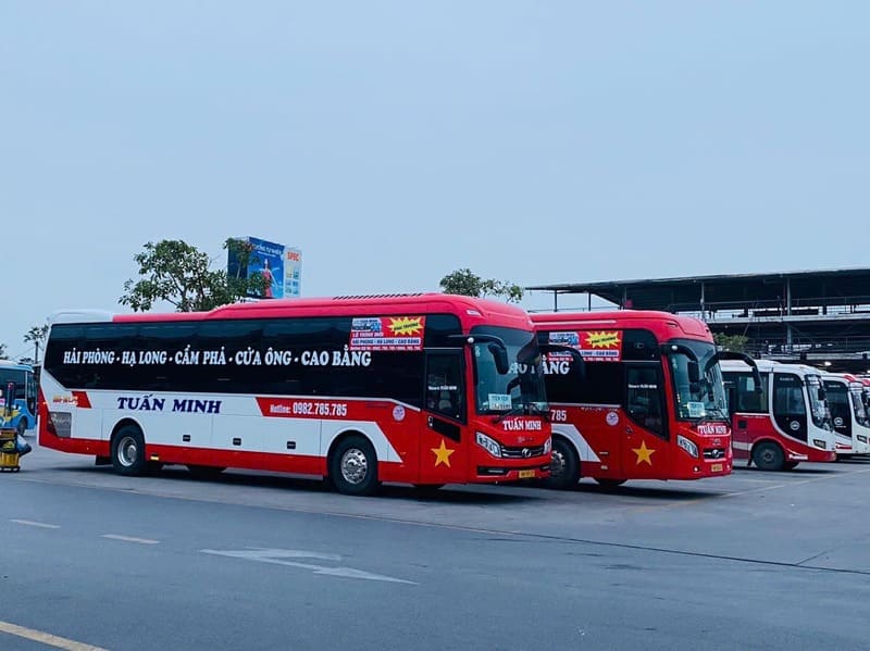 Nhà xe Tuấn Minh tuyến Hải Phòng đi Hạ Long Sapa Cao Bằng