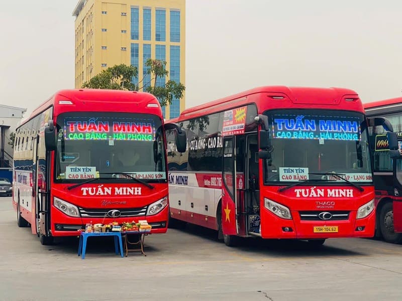 Nhà xe Tuấn Minh tuyến Hải Phòng đi Hạ Long Sapa Cao Bằng