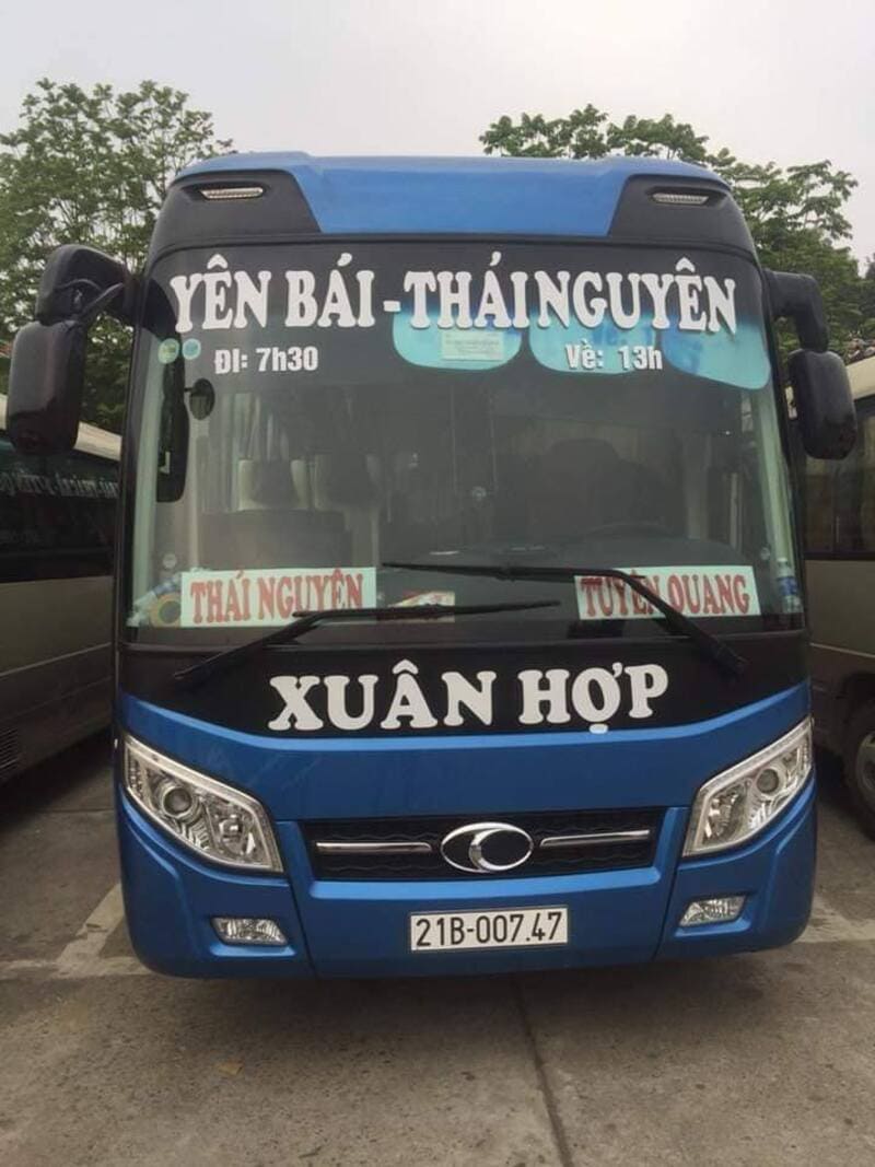 Nhà xe Xuân Hợp tuyến Thái Nguyên Yên Bái Tuyên Quang