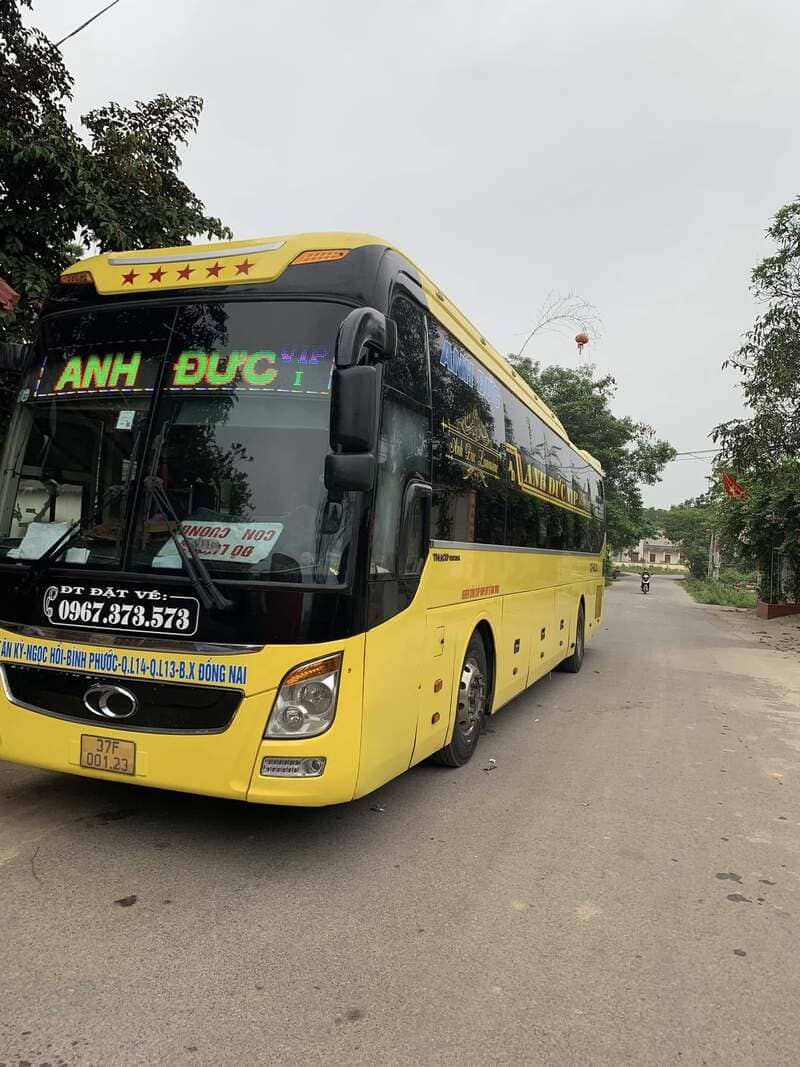 Nhà xe Anh Đức Nghệ An Hà Tĩnh Sài Gòn Bình Dương Đồng Nai