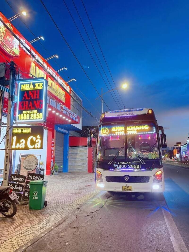 Nhà xe Anh Khang Sài Gòn đi Đắk Nông Cư Jút Nam Dong
