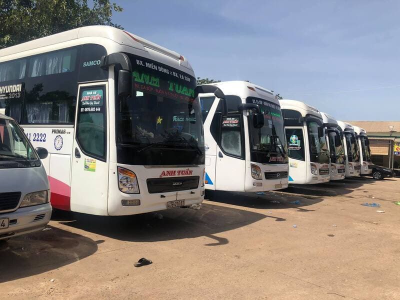 Nhà xe Anh Tuấn Đắk Lắk Ea Súp Sài Gòn Quảng Ngãi Đồng Nai