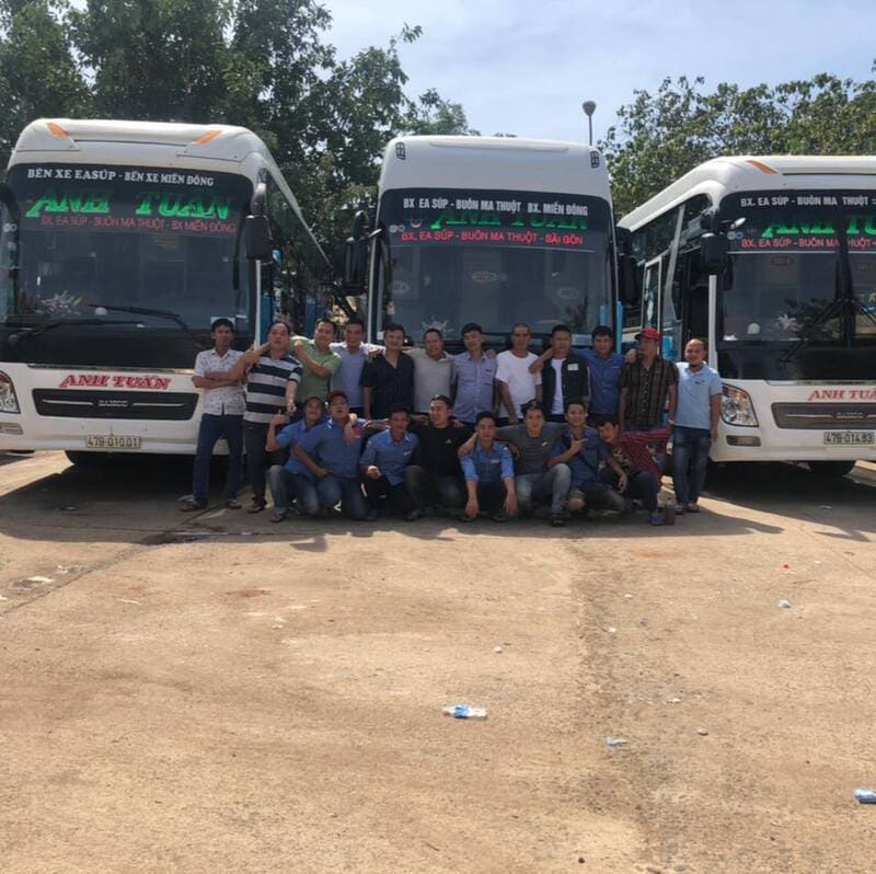 Nhà xe Anh Tuấn Đắk Lắk Ea Súp Sài Gòn Quảng Ngãi Đồng Nai