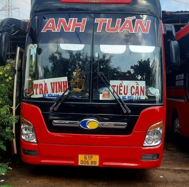 Nhà xe Anh Tuấn Trà Vinh Tiểu Cần Trà Cú đi Bến Cát Bình Dương