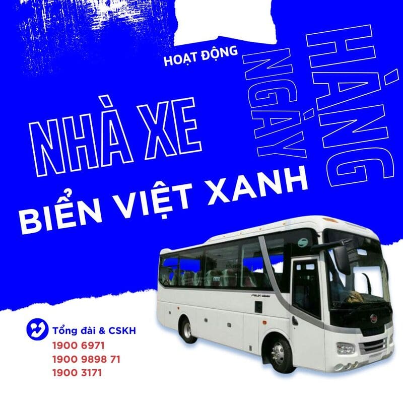 Nhà xe Biển Việt Xanh Chợ Lách Bến Tre đi Sài Gòn TPHCM Quận 5