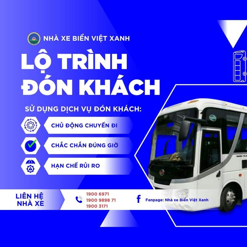 Nhà xe Biển Việt Xanh Chợ Lách Bến Tre đi Sài Gòn TPHCM Quận 5
