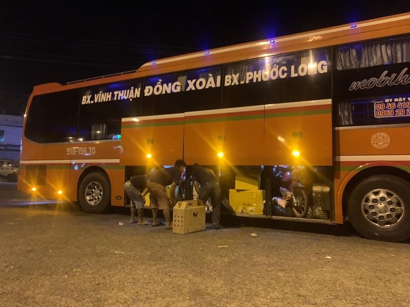 Nhà xe Diễm Phương Bình Phước Phước Long đi về Kiên Giang