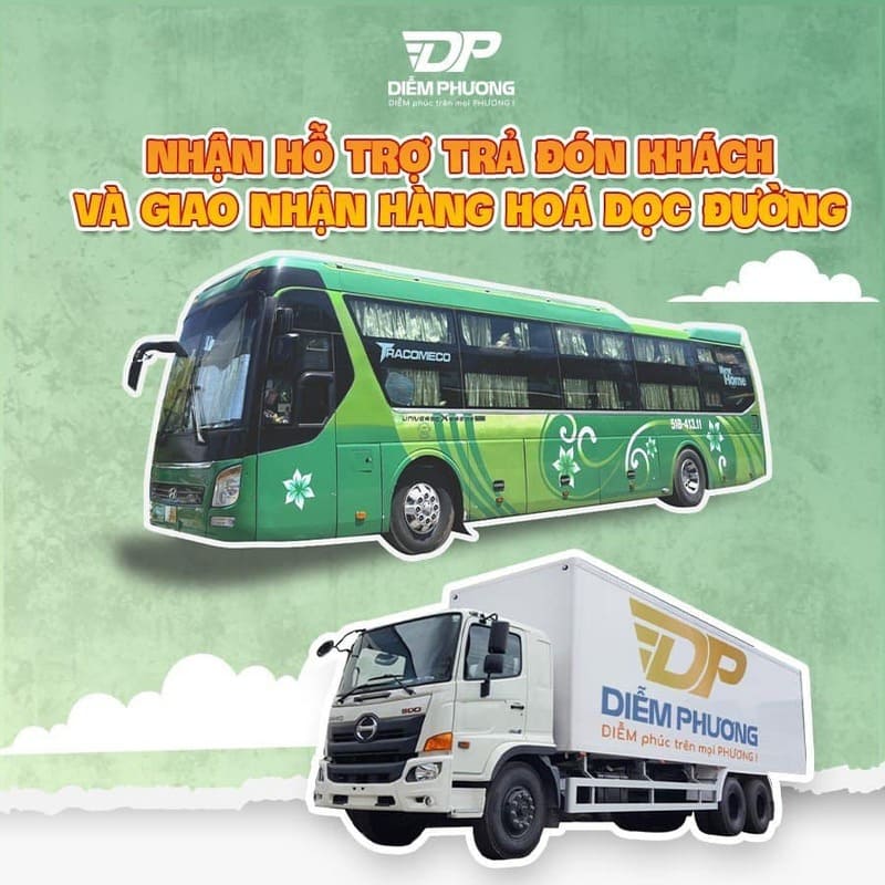 Nhà xe Diễm Phương Bình Phước Phước Long đi về Kiên Giang