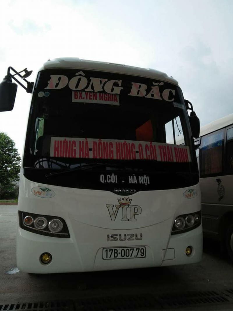 Nhà xe Đông Bắc Đông Hưng Hưng Hà Thái Bình đi Hà Nội