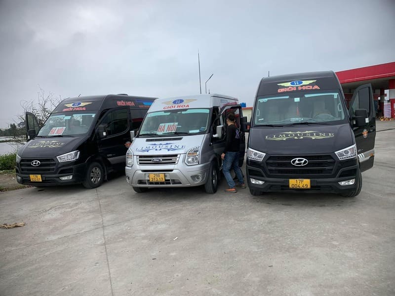 Nhà xe Giỏi Hoa Limousine tuyến Thái Thụy Thái Bình đi Hà Nội