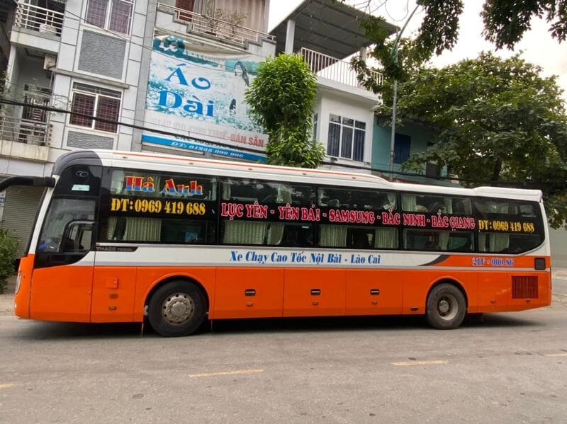 Nhà xe Hà Anh Lục Yên Bắc Giang Bắc Ninh Hà Nội Hải Phòng