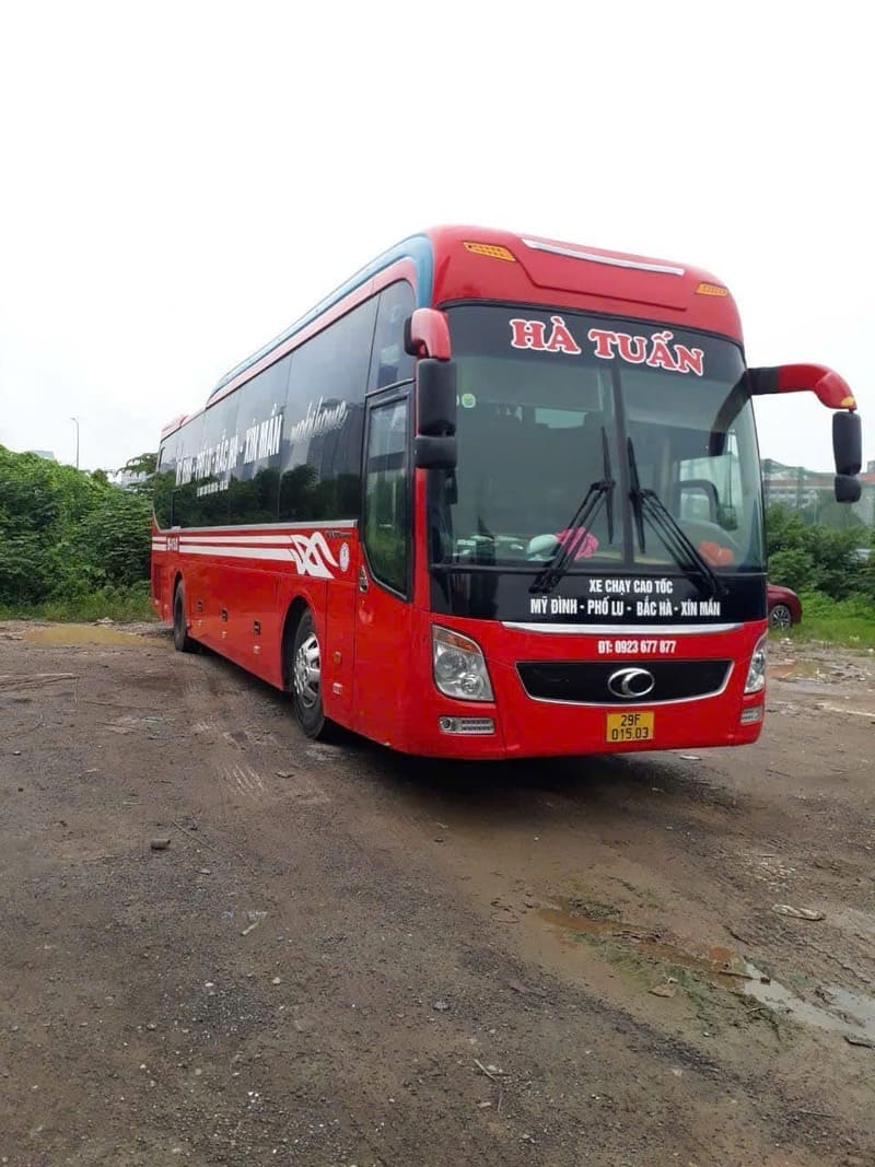 Nhà xe Hà Tuấn Buslines Tuyên Quang đi Hà Nội Hà Giang Lai Châu