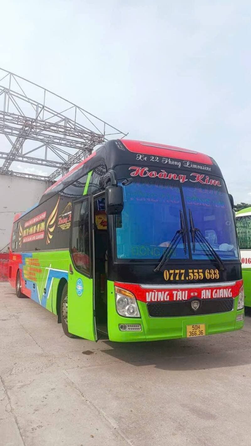 Nhà xe Hoàng Kim An Giang Vũng Tàu đi Châu Đốc Chùa Bà