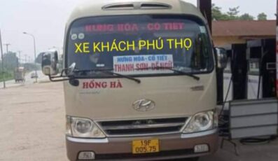 Nhà xe Hồng Hà Phú Thọ Đề Ngữ Thanh Sơn đi bến xe Mỹ Đình