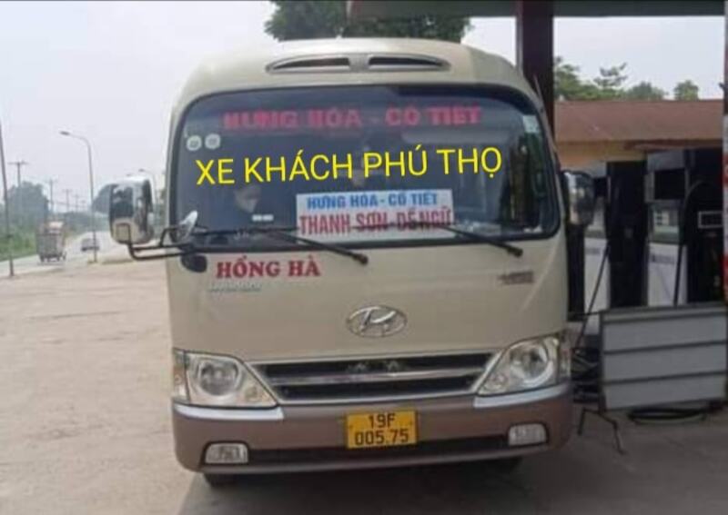 Nhà xe Hồng Hà Phú Thọ Đề Ngữ Thanh Sơn đi bến xe Mỹ Đình