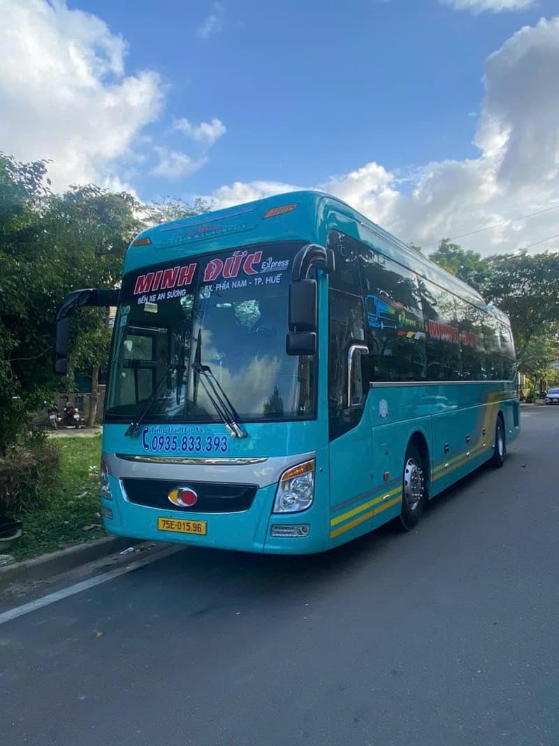 Nhà xe Minh Đức Huế đi Sài Gòn bến xe Miền Đông BX An Sương