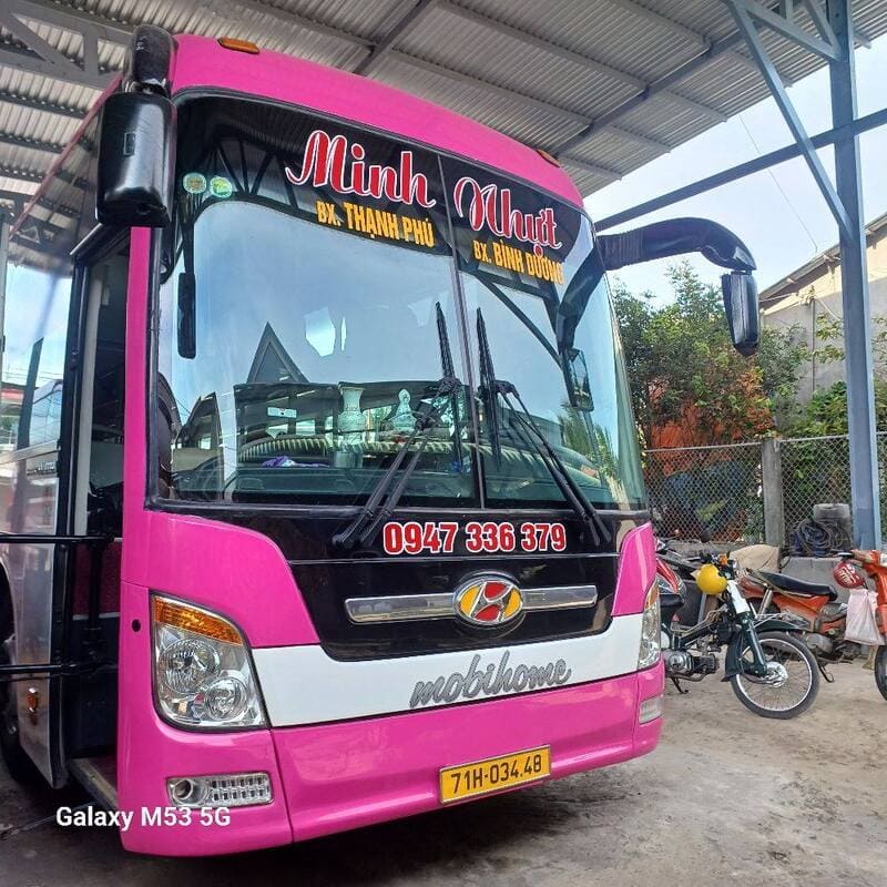 Nhà xe Minh Nhựt Thạnh Phú Bến Tre đi Phú Chánh Bình Dương